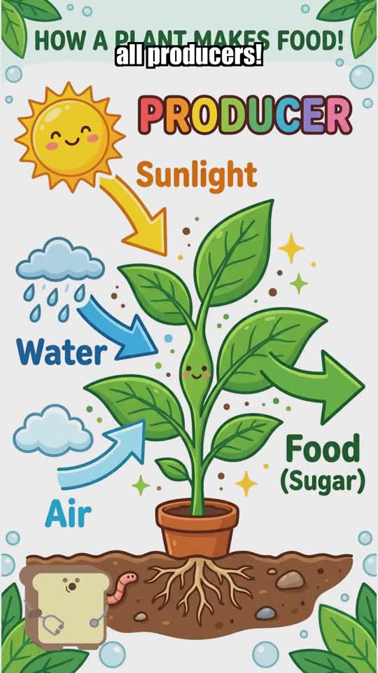 Example lesson b-roll: plant photosynthesis diagram